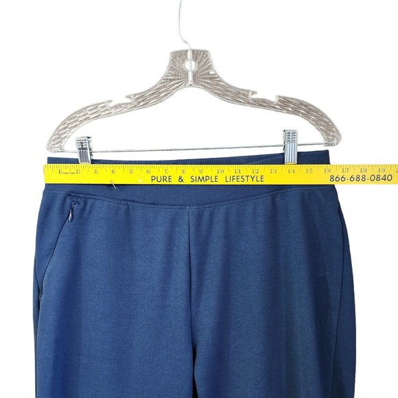 Woolrich Women's Pants Pull On Straight Leg Activewear #1212 Size M Blueberry - Picture 6 of 10